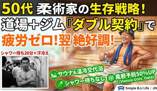 【疲労回復の最適解】柔術道場＋フィットネスジムのダブル契約がもたらす費用対効果